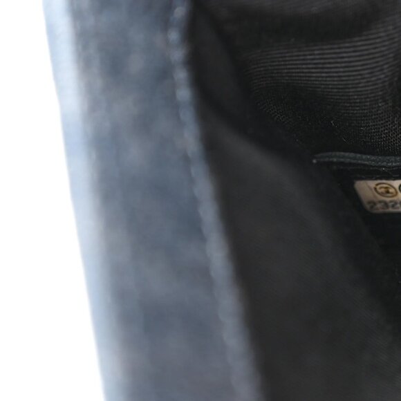 Chanel Denim Embossed Small Boy Flap Blue Shoulder Bag Crossbody - Picture 6 of 9